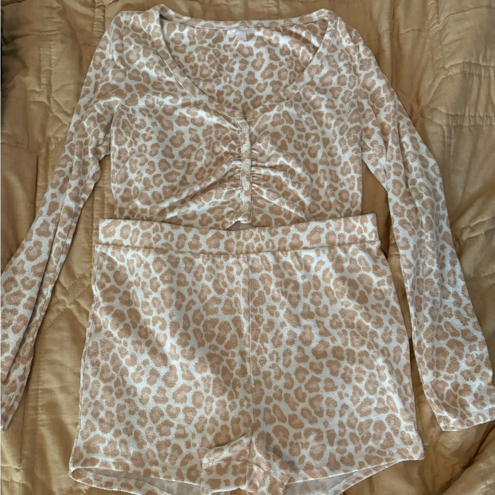 Leopard Print Lounge Set